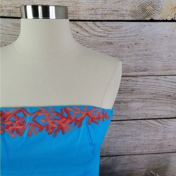 Lilly Pulitzer Blue and Pink Mini Dress - Picture 7 of 8